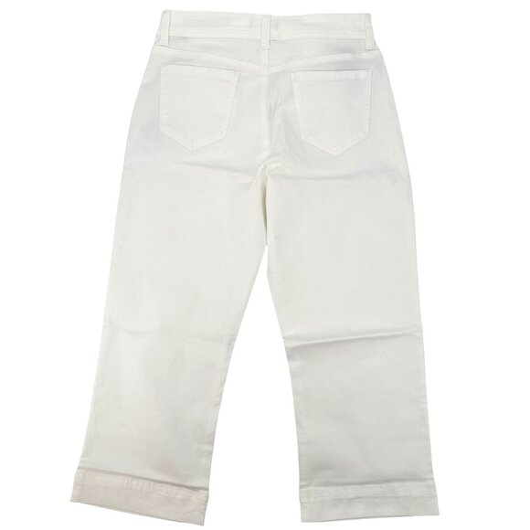 NWT Buffalo Brigette High-Rise Soft Stretch White Crop Pants Size 12/32 - Picture 3 of 12